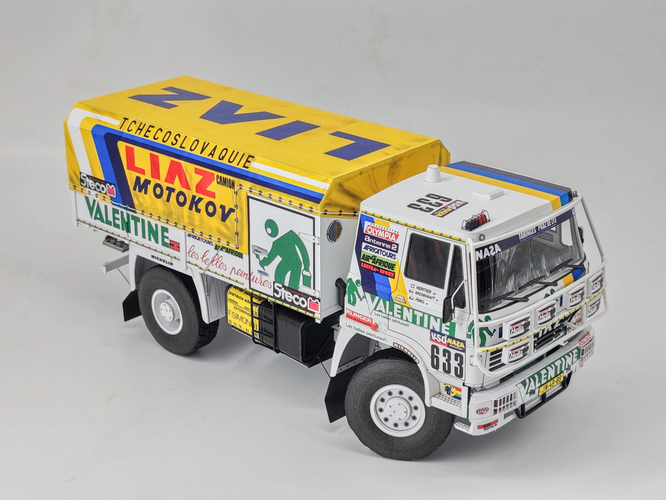 LIAZ 100.55 D, č. 633, Dakar 1986, 1:25