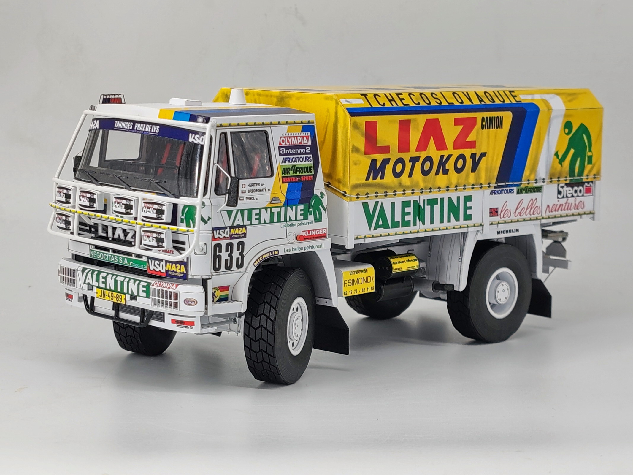 LIAZ 100.55 D, č. 633, Dakar 1986, 1:25