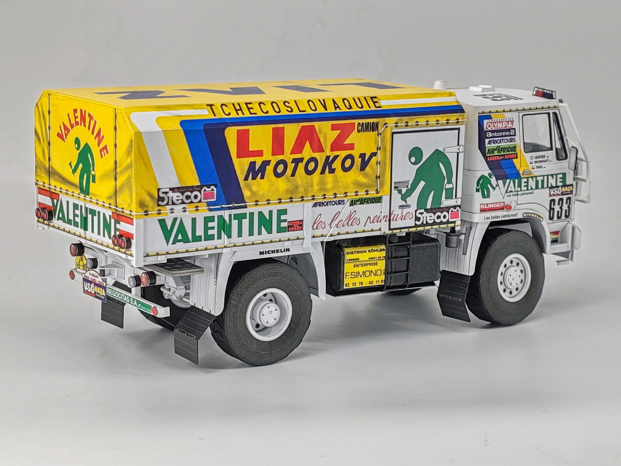 LIAZ 100.55 D, č. 633, Dakar 1986, 1:32