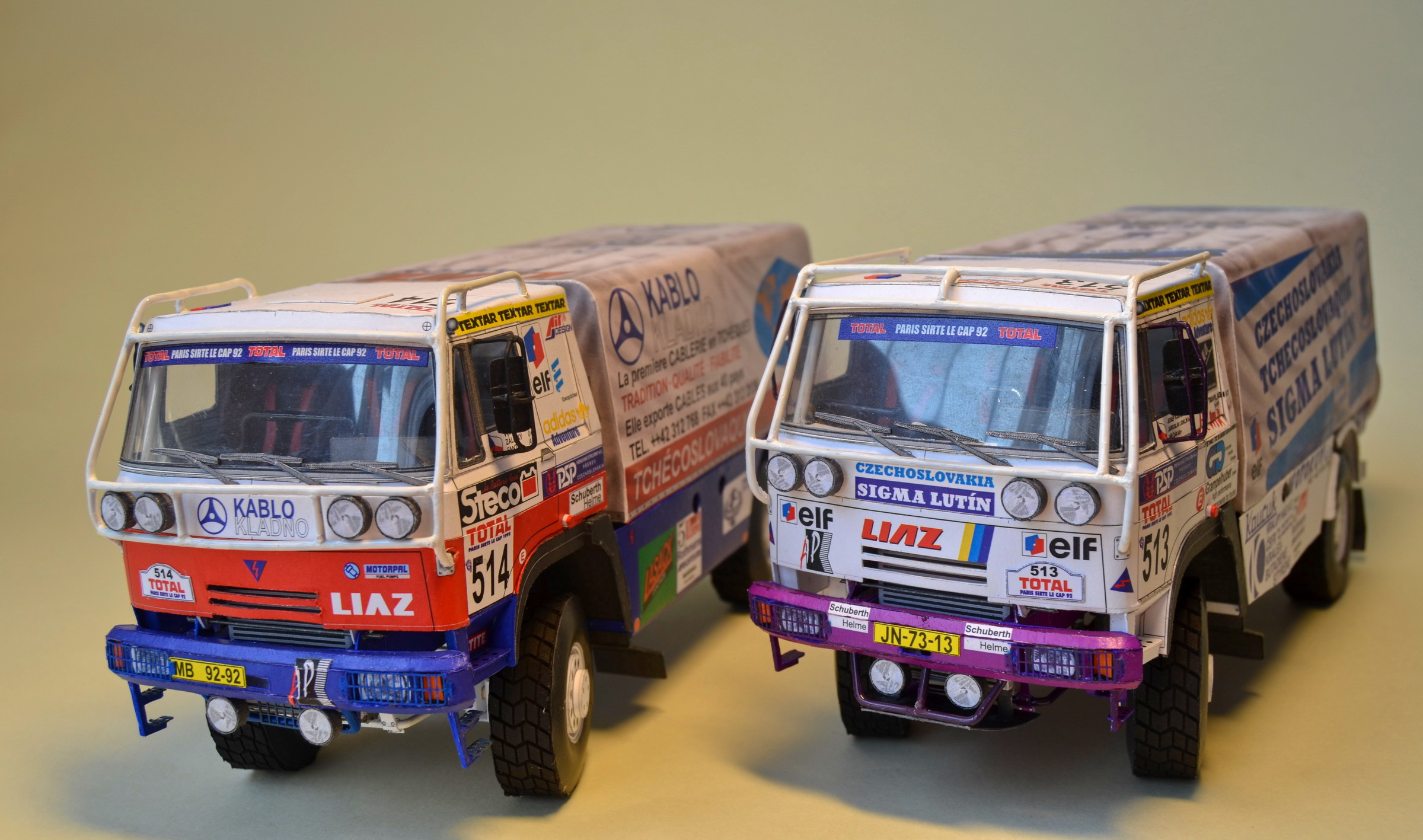 Liaz 231.154 D Paříž - Kapské Město 1992, č. 513, 1:25